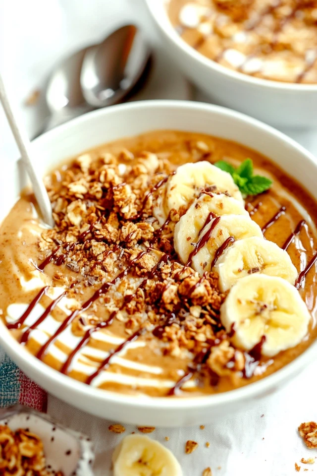 Peanut Butter Banana Smoothie Bowl: Thick & Tasty