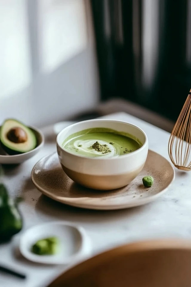 Creamy Avocado Matcha Latte: Vibrant & Smooth