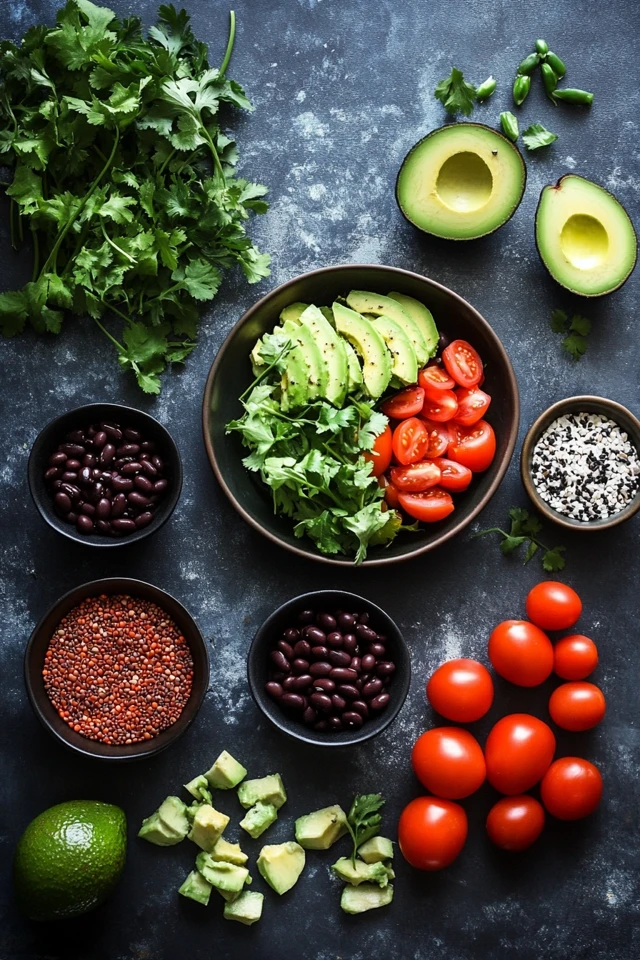 Avocado & Black Bean Wraps: Fresh & Flavorful Vegan Lunch