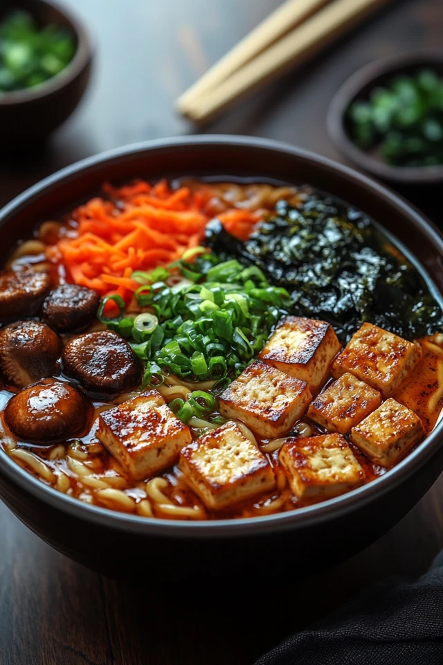 Japanese Vegan Ramen: Comforting & Flavorful Bowl