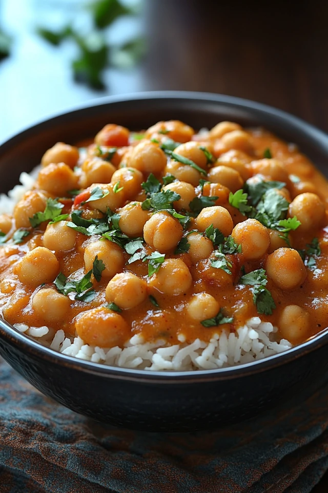 Indian Vegan Chana Masala: Spiced & Hearty