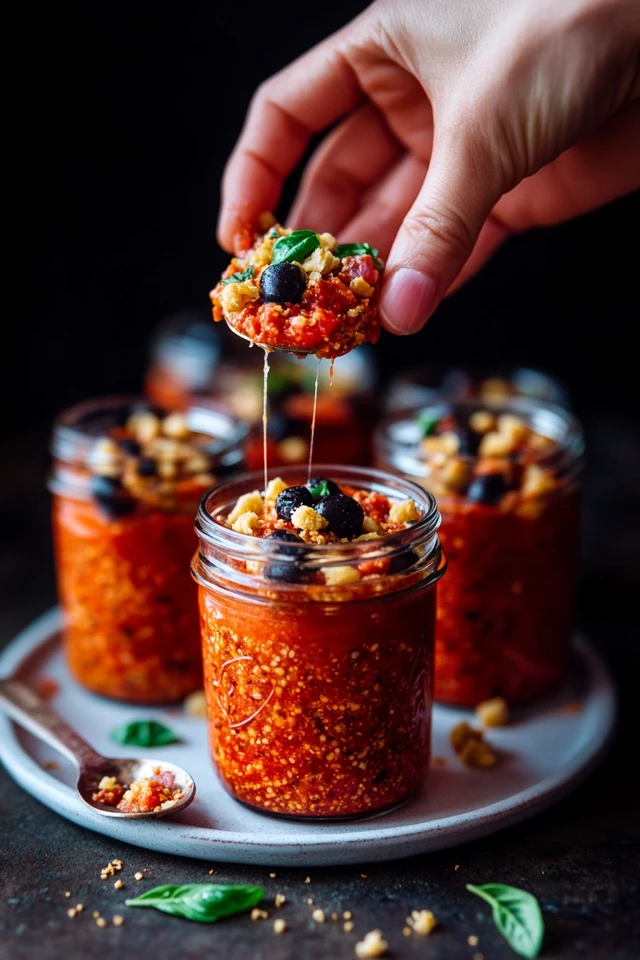 Vegan Pizza Jars for Easy Snacks: Portable & Tasty