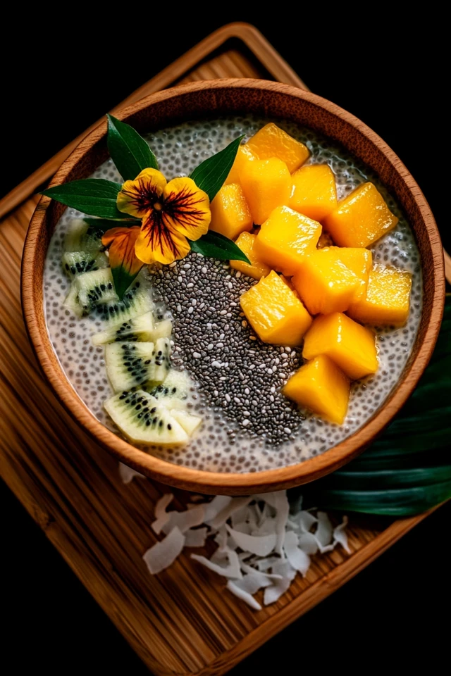 Chia Seed Pudding with Coconut: Tropical Morning Delight