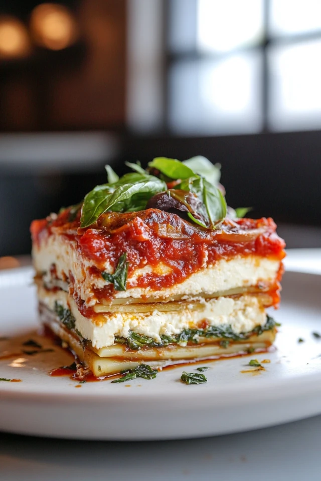 Plant-Based Lasagna Delight: Layers of Love & Flavor