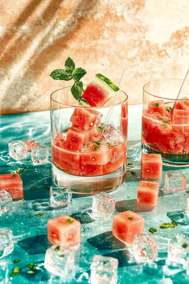 Watermelon Mint Refresher: Hydrating & Fresh