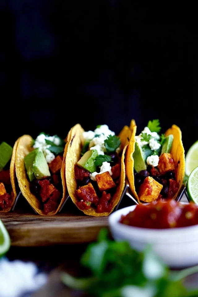 Sweet Potato and Black Bean Tacos for Fall: Hearty & Flavorful