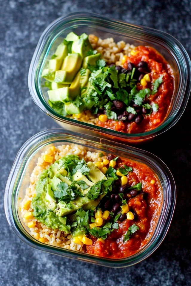 Vegan Burrito Bowls for the Week: Easy Grab-and-Go Meals