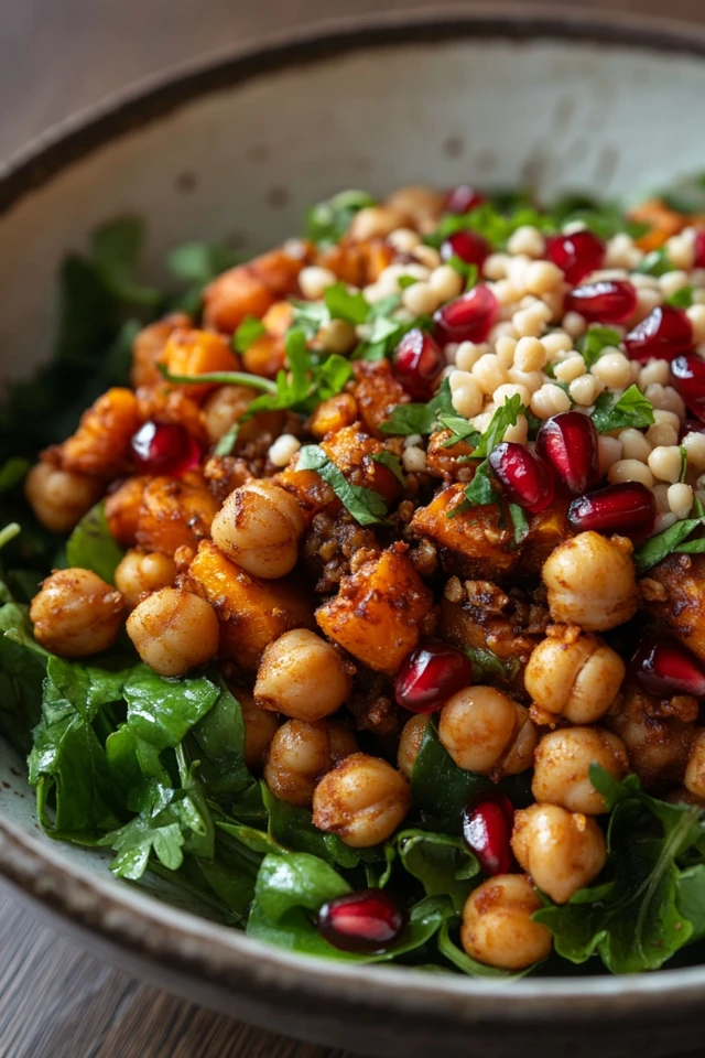 Delicious Vegan Roasted Butternut Squash and Chickpea Bowls