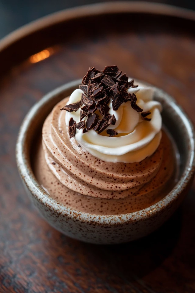 Rich Vegan Chocolate Mousse with Whipped Coconut Cream