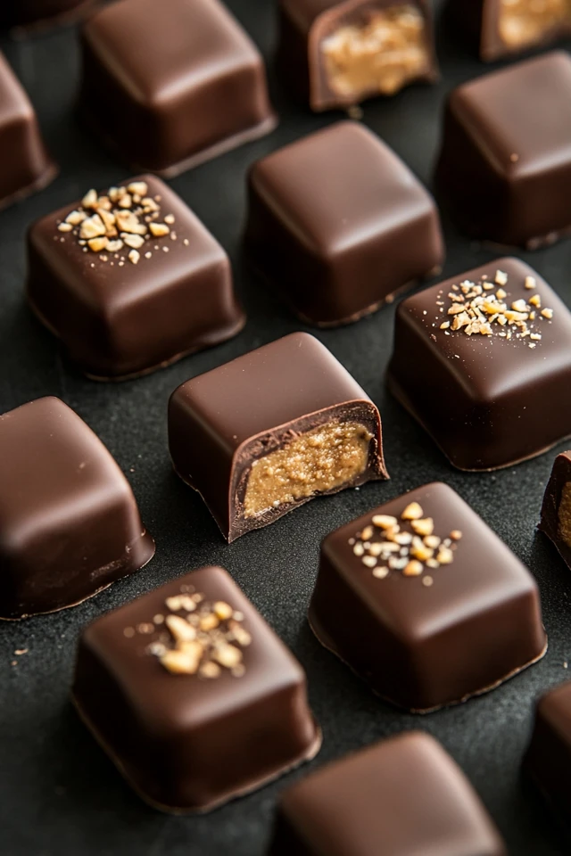 Vegan Peanut Butter Cup Bites with a Chocolate Coating