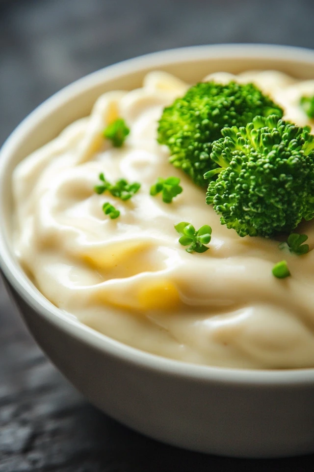 Decadent Vegan Alfredo Pasta with Creamy Cashew Sauce and Broccoli