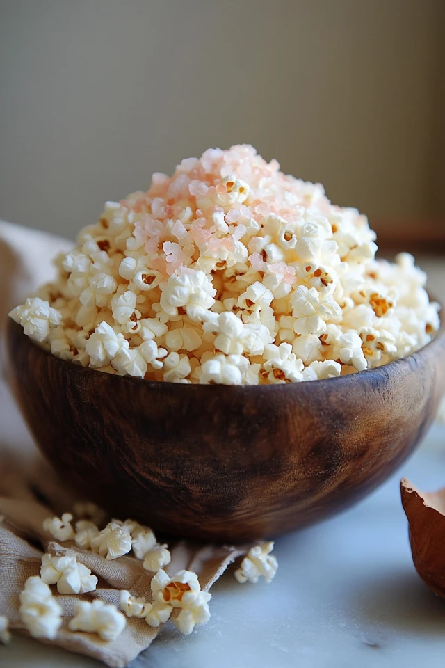 Vegan Coconut Milk Popcorn with Himalayan Salt