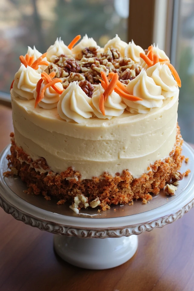 Gluten-Free Vegan Carrot Cake with Cream Cheese Frosting