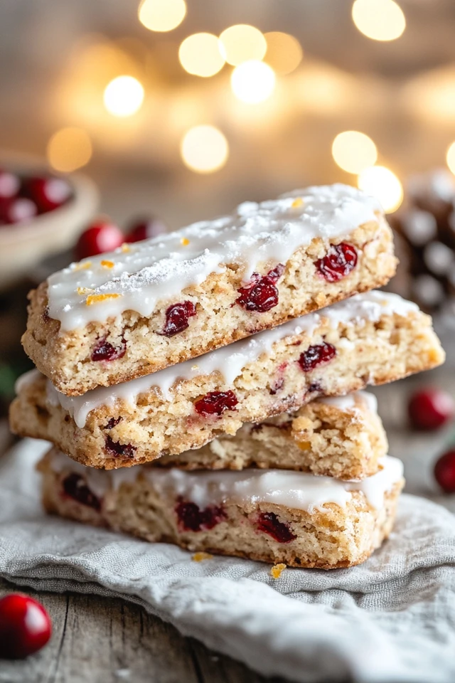 Vegan Cranberry and Orange Biscotti for Holiday Mornings